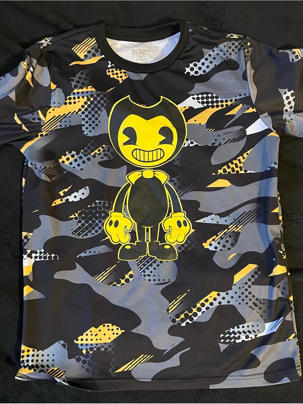Bunny Kids' Yellow & Black Swim Shirt